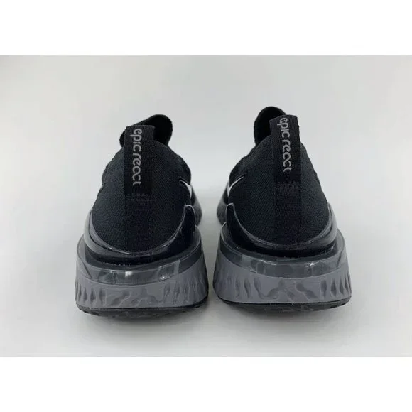 Nike Epic React Flyknit 2 Black Anthracite Men's Running Shoes Gray - Picture 6 of 11
